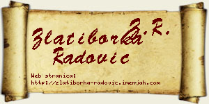 Zlatiborka Radović vizit kartica